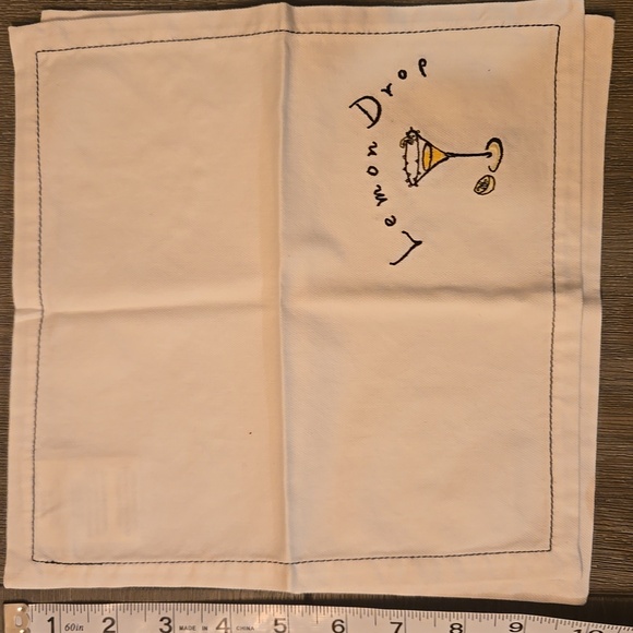 Pottery Barn Embroidered Cocktail Napkin Set - Picture 11 of 13